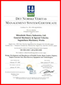 ISO9001-2008 Certificates of MHI Factory in Japan